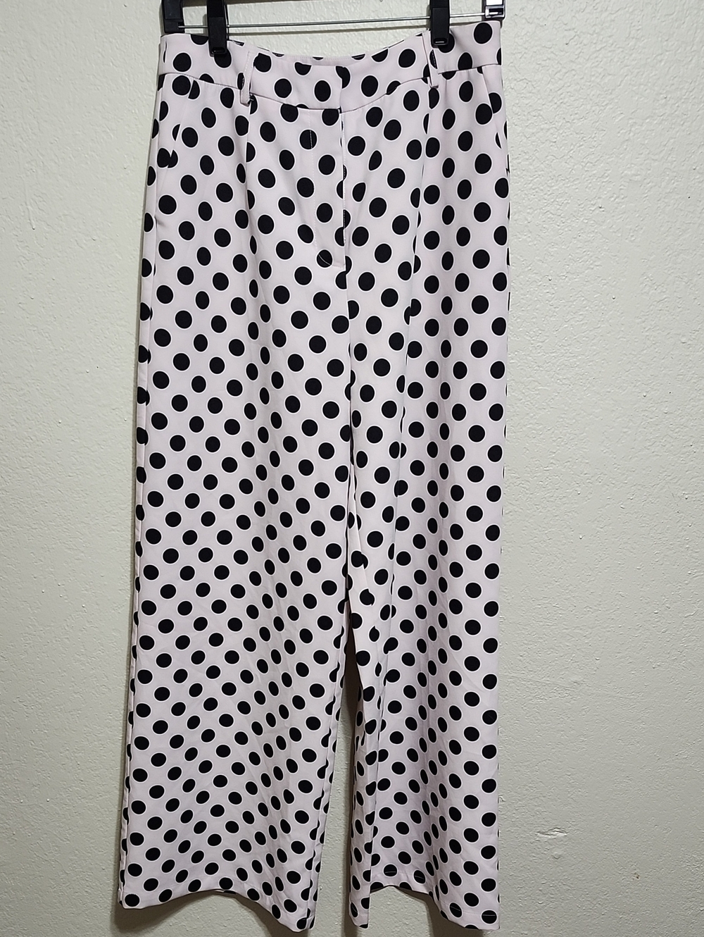 Anthropologie Extro & Vert Freya Polka Dot Wide-Leg Pants L